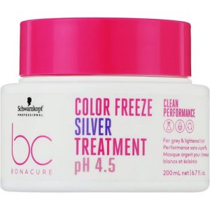 Schwarzkopf Professional Bonacure Color Freeze Silver Treatment pH 4.5 - Маска для седых и осветленных волос, 200 мл.
