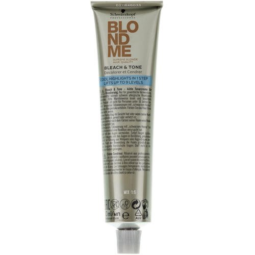 Schwarzkopf Professional BlondMe Bleach & Tone - Нейтрализующий тонер для обесцвечивания, 60 мл.