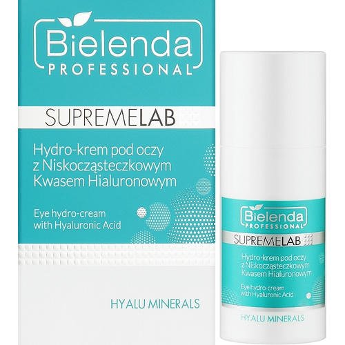 Bielenda Professional SupremeLab Hyalu Minerals Eye Hydro-Cream With Hyaluronic Acid - Гидрокрем для кожи вокруг глаз с гиалуроновой кислотой, 15 мл. — изображение 2