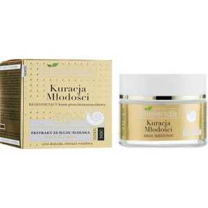 Bielenda Kuracja Mlodosci Cream 60+ - Регенерирующий крем для лица от морщин с муцином улитки, 50 мл.