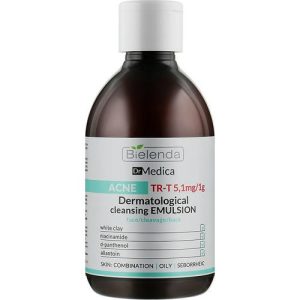 Bielenda Dr Medica Acne Dermatological Cleansing Emulsion For Face, Cleavage, Back - Дерматологическая очищающая эмульсия анти-акне, 250 мл.