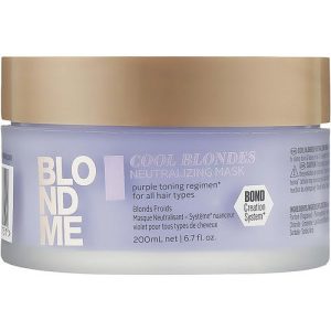 Schwarzkopf Professional Blondme Cool Blondes Neutralizing Mask - Нейтрализующая маска для волос холодных оттенков, 200 мл.