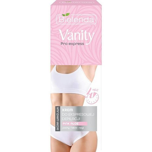 Bielenda Vanity Pro Express Hair Removal Cream Pink Aloe - Крем для экспресс-депиляции с экстрактом розового алоэ, 75 мл. — изображение 2
