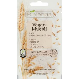 Bielenda Vegan Muesli - Маска пилинг для лица 2в1, 8 г.