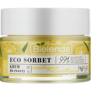 Bielenda Eco Sorbet Moisturizing & Brightening Face Cream - Увлажняющий и осветлящий крем для лица, 50 мл.