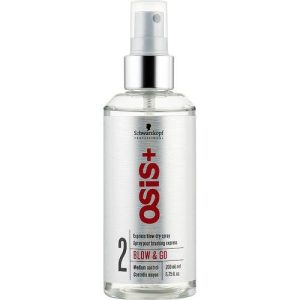 Schwarzkopf Professional Osis+ Blow & Go Spray - Экспресс-спрей для гладкости и ускорения сушки волос, 200 мл.