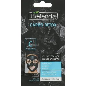 Bielenda Carbo Detox Cleansing Mask Dry and Sensitive Skin - Очищающая маска для сухой кожи, 8 г.