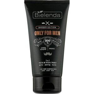 Bielenda Only For Man 3in1 Face Wash Paste - Пилинг-маска для лица, 150 г.