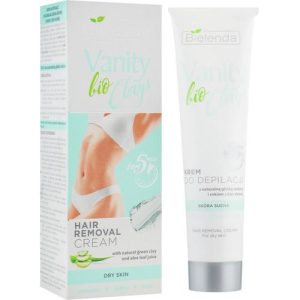 Bielenda Vanity Біо Clays - Крем для депиляции "Зеленая глина и Алоэ вера", 100 мл.