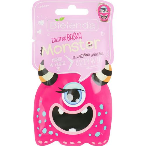Bielenda Monster 3D Fase Nourishing Mask - Маска тканевая "Кокетливая Барбара", питательная, 1шт