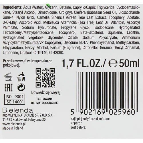 Bielenda Green Tea Day Mattifying Face Cream Combination Skin - Матирующий крем для лица, 50 мл. — изображение 3