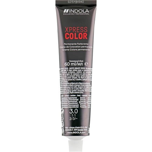 Indola Xpress Color 3X Speed & Perfect Performance - Перманентная крем-краска для волос, 60 мл. — изображение 2