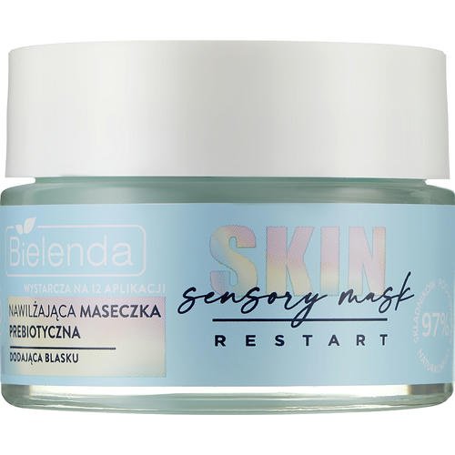 Bielenda Skin Restart Sensory Moisturizing Prebiotic Mask - Увлажняющая пребиотическая маска для лица, придающая сияние, 50 мл.