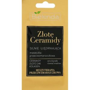 Bielenda Golden Ceramides - Концентрированная укрепляющая маска против морщин, 8 г.