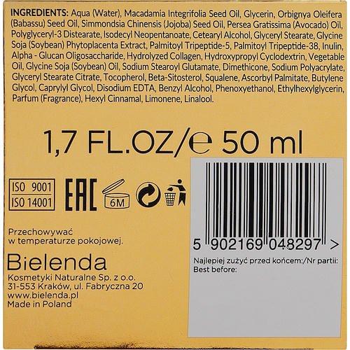 Bielenda Golden Placenta Collagen Reconstructor - Подтягивающий и укрепляющий крем против морщин 50+, 50 мл. — изображение 3
