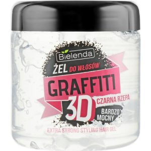 Bielenda Graffiti 3D Extra Strong Styling Hair Gel - Гель для волос с черной репой, 250 г.