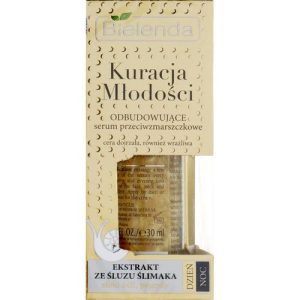 Bielenda Kuracja Mlodosci Serum - Восстанавливающая сыворотка от морщин с муцином улитки, 30 мл.
