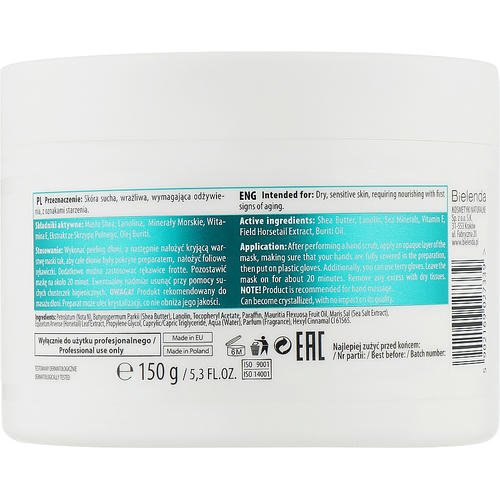 Bielenda Professional Mineral Cold Paraffin Hand Mask - Минеральная парафиновая маска для рук, 150 г. — изображение 2