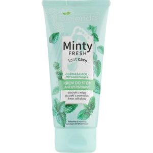 Bielenda Minty Fresh Foot Care Antiperspirant Refreshing & Smoothing Cream - Крем-антиперспирант для ног, освежающий и разглаживающий, 100 мл.