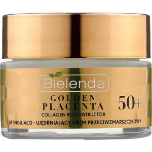 Bielenda Golden Placenta Collagen Reconstructor - Подтягивающий и укрепляющий крем против морщин 50+, 50 мл.