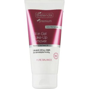 Гель-масло для снятия макияжа - Bielenda Professional Premium Pure Balance Ultra-Light Oil in Gel Make-Up Remover, 150 г.