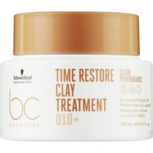 Schwarzkopf Professional Bonacure Time Restore Clay Treatment Q10+ - Маска для волос, 200 мл.