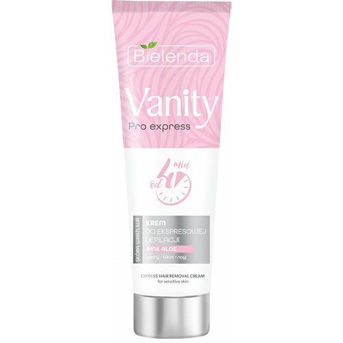 Bielenda Vanity Pro Express Hair Removal Cream Pink Aloe - Крем для экспресс-депиляции с экстрактом розового алоэ, 75 мл.
