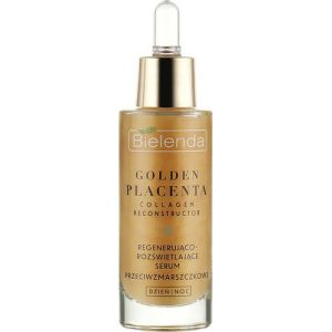 Bielenda Golden Placenta Collagen Reconstructor - Восстанавливающая и осветляющая сыворотка против морщин, 30 мл.