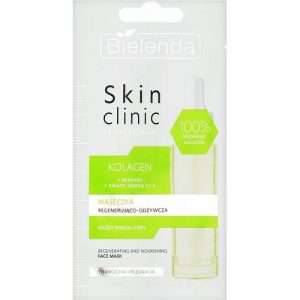 Bielenda Skin Clinic Professional Collagen Mask - Регенерирующая и питательная маска для лица, 8 г.