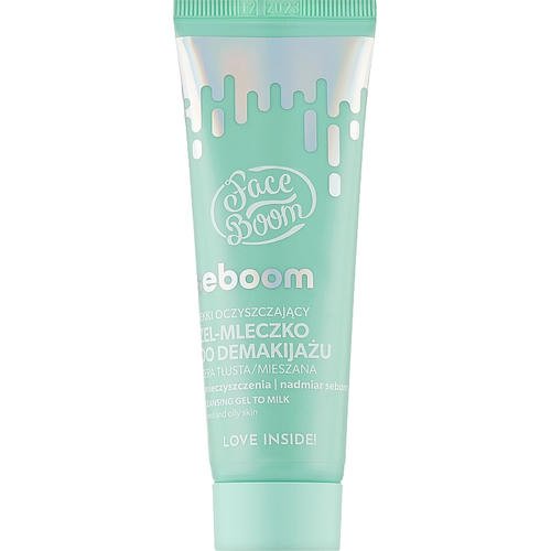 Гель-молочко для снятия макияжа - Bielenda Face Boom Seboom Light Cleansing Gel-Milk for Make-Up Removal, 45 мл.