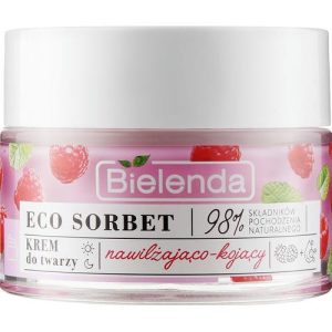 Bielenda Eco Sorbet Moisturizing & Soothing Face Cream - Крем для лица с экстрактом малины, 50 мл.