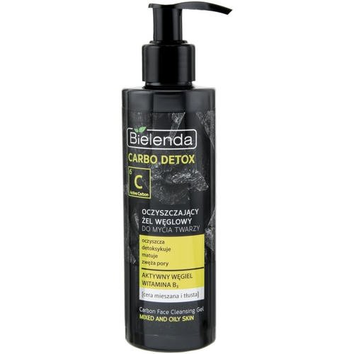 Bielenda Carbo Detox Gel - Очищающий гель для умывания с углем, 195 г.