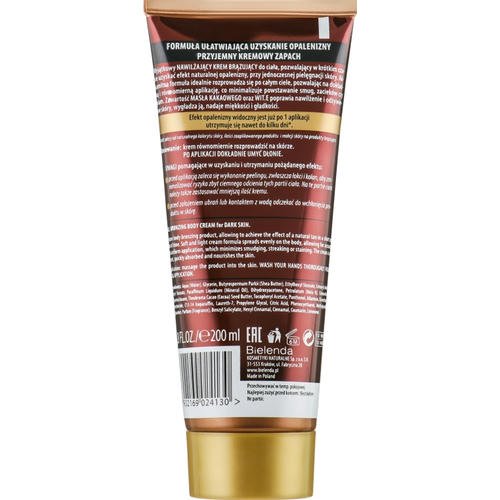 Bielenda Magic Bronze 2in1 Moisturizing Bronze Cream For Dark Skin - Бронзирующий увлажняющий крем для тела, 200 мл. — изображение 2