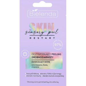 Bielenda Skin Restart Sensory Fine-Grained Cleansing Peeling - Мелкозернистый очищающий пилинг для лица, смягчающий кожу, 8 г.
