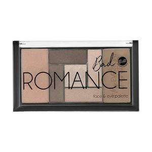 Палетка для макияжа лица и глаз `BELL` BAD ROMANCE FACE & EYE PALETTE тон 01 (хайлайтер, румяна, скульптор и тени для век)