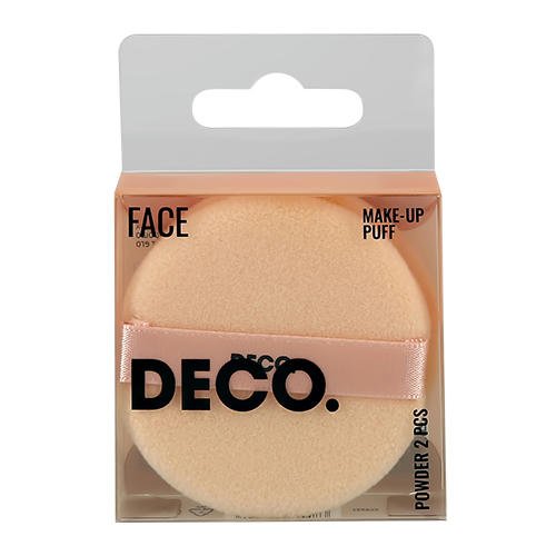 Пуховки `DECO.` POWDER для пудры круглые 2 шт — изображение 2