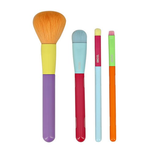 Набор кистей для макияжа `DECO.` CRUSH CRUSH CRUSH в чехле 4 шт — изображение 2