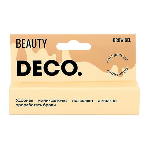 Гель для бровей `DECO.` водостойкий (прозрачный) 8 г — изображение 2