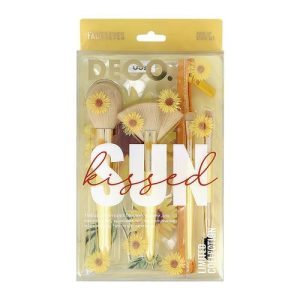 Набор кистей для макияжа `DECO.` SUN KISSED в чехле 4 шт