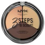 Палетка для скульптурирования `NYX PROFESSIONAL MAKEUP` 3 STEPS TO SCULPT FACE тон 04 deep