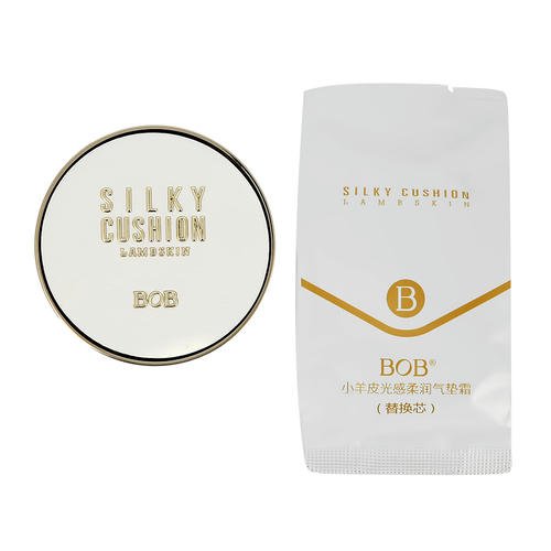 Основа-кушон тональная для лица `BOB` LAMB SKIN BB CUSIHION (в комплекте сменный блок) тон C02 — изображение 2