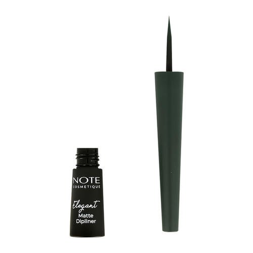 Подводка для глаз `NOTE` ELEGANT MATTE DIPLINER тон 04 зеленый — изображение 3
