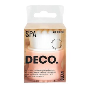 Щеточка для очищения лица `DECO.` 2 в 1