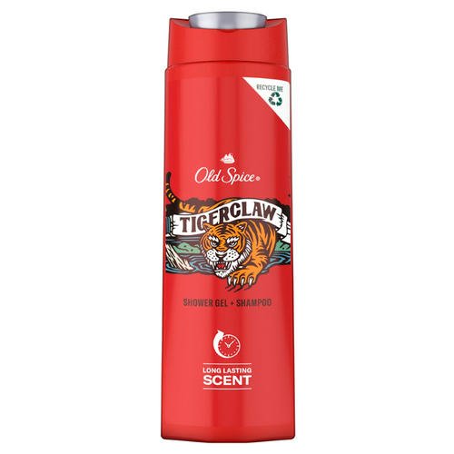Гель для душа и шампунь `OLD SPICE` TIGERCLAW 2 в 1 400 мл