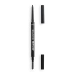 Карандаш для бровей `REVOLUTION` `RELOVE` MICRO BLADE BROW с щеточкой тон dark brown