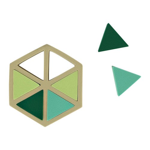 Спонжи для макияжа `DECO.` GREEN COUTURE клиновидные 6 шт