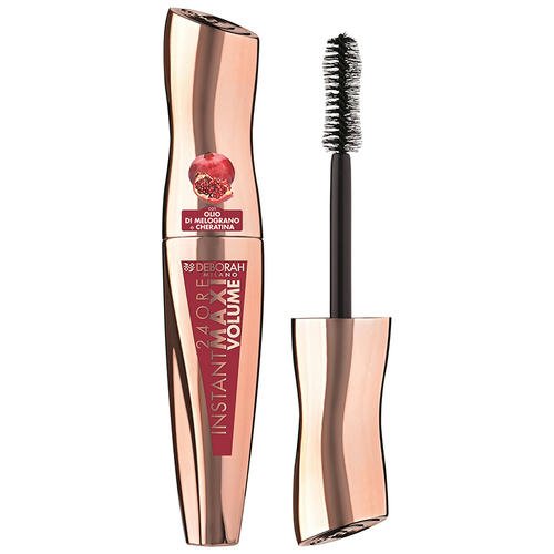 Тушь для ресниц `DEBORAH` 24 ORE INSTANT MAXI VOLUME MASCARA максимальный объем с гранатом тон черный