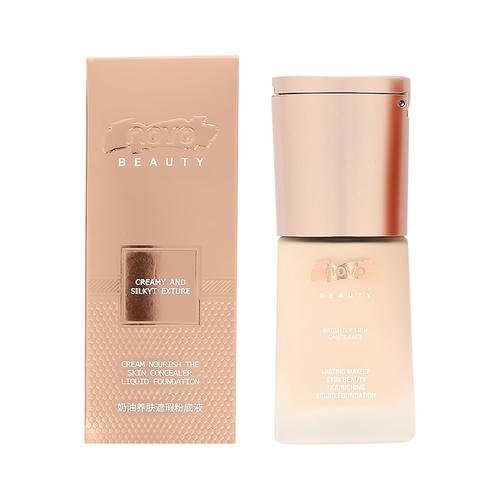 Основа тональная для лица `NOVO` LIQUID FOUNDATION 2 в 1 тон 01 — изображение 3