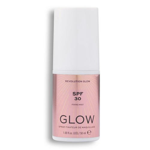 Спрей-фиксатор макияжа `REVOLUTION` GLOW spf 30 fixing mist