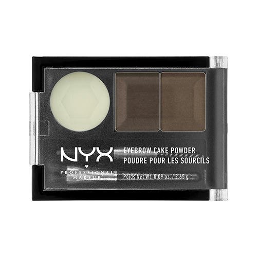 Тени для бровей `NYX PROFESSIONAL MAKEUP` EYEBROW CAKE POWDER тон 02 Dark brown — изображение 2